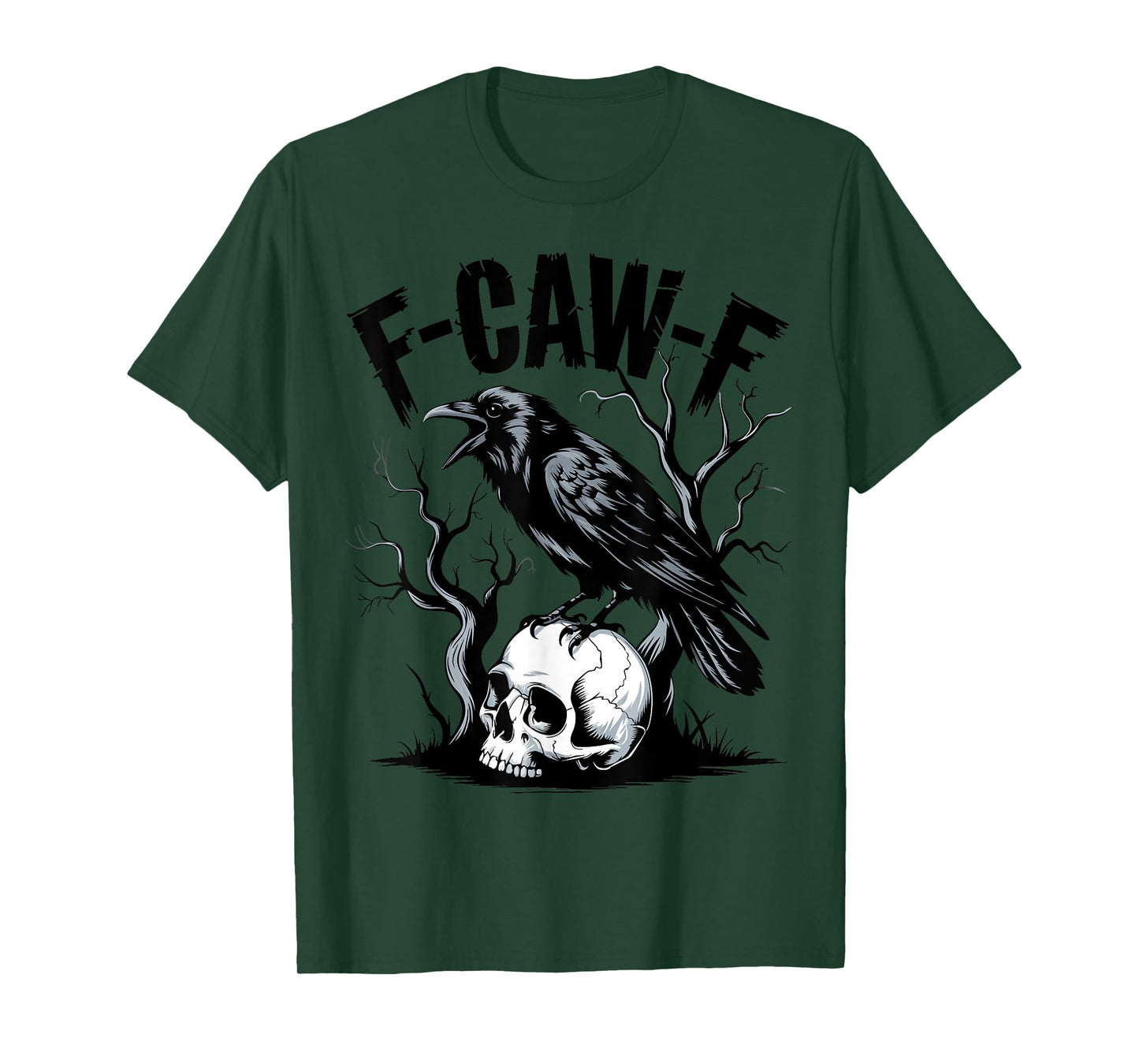 Black Crow, F-Caw-F Funny Black Bird T-Shirt
