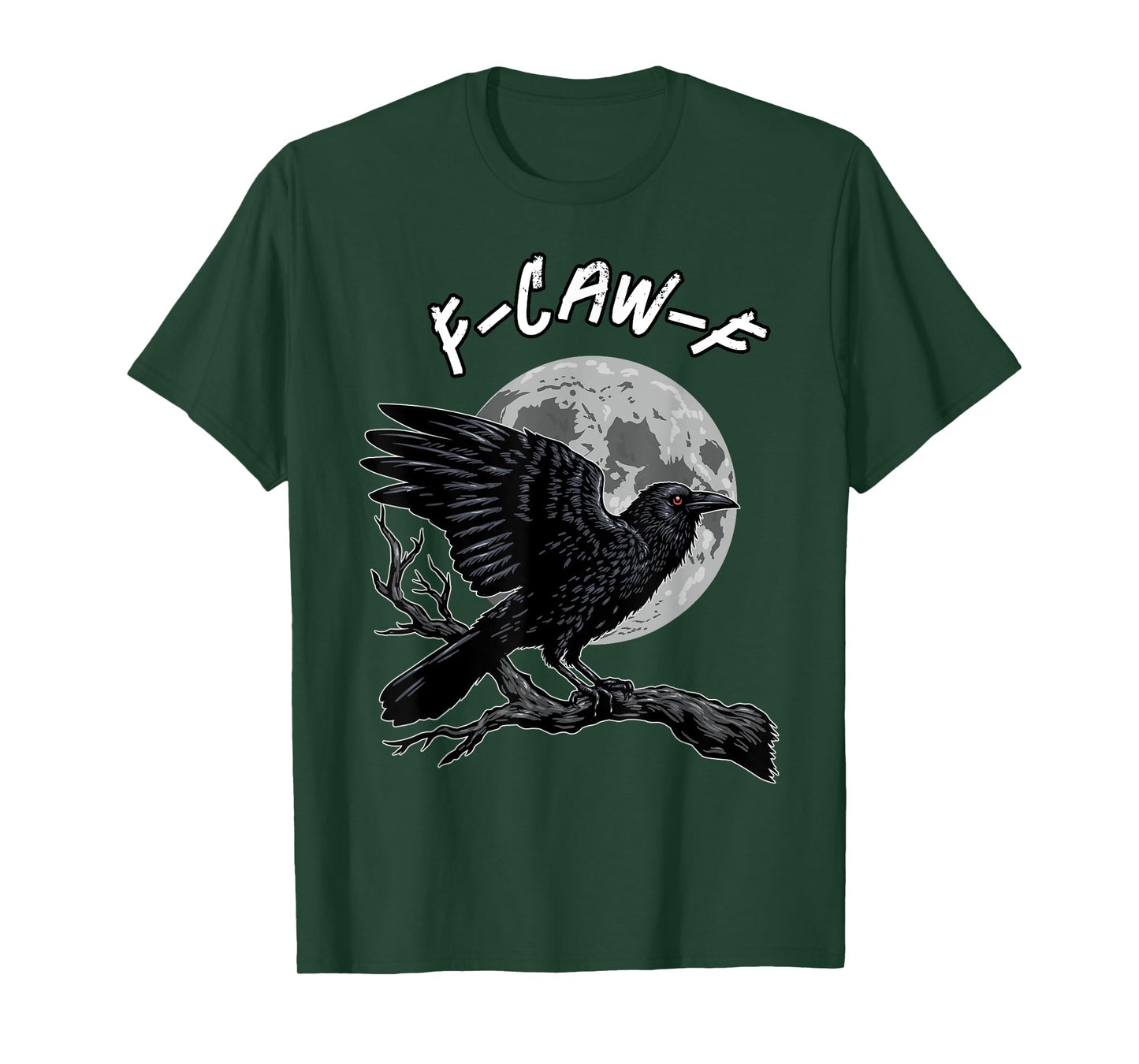 Vintage Crow F Caw F Funny Black Bird Lover Raven Gothic T-Shirt