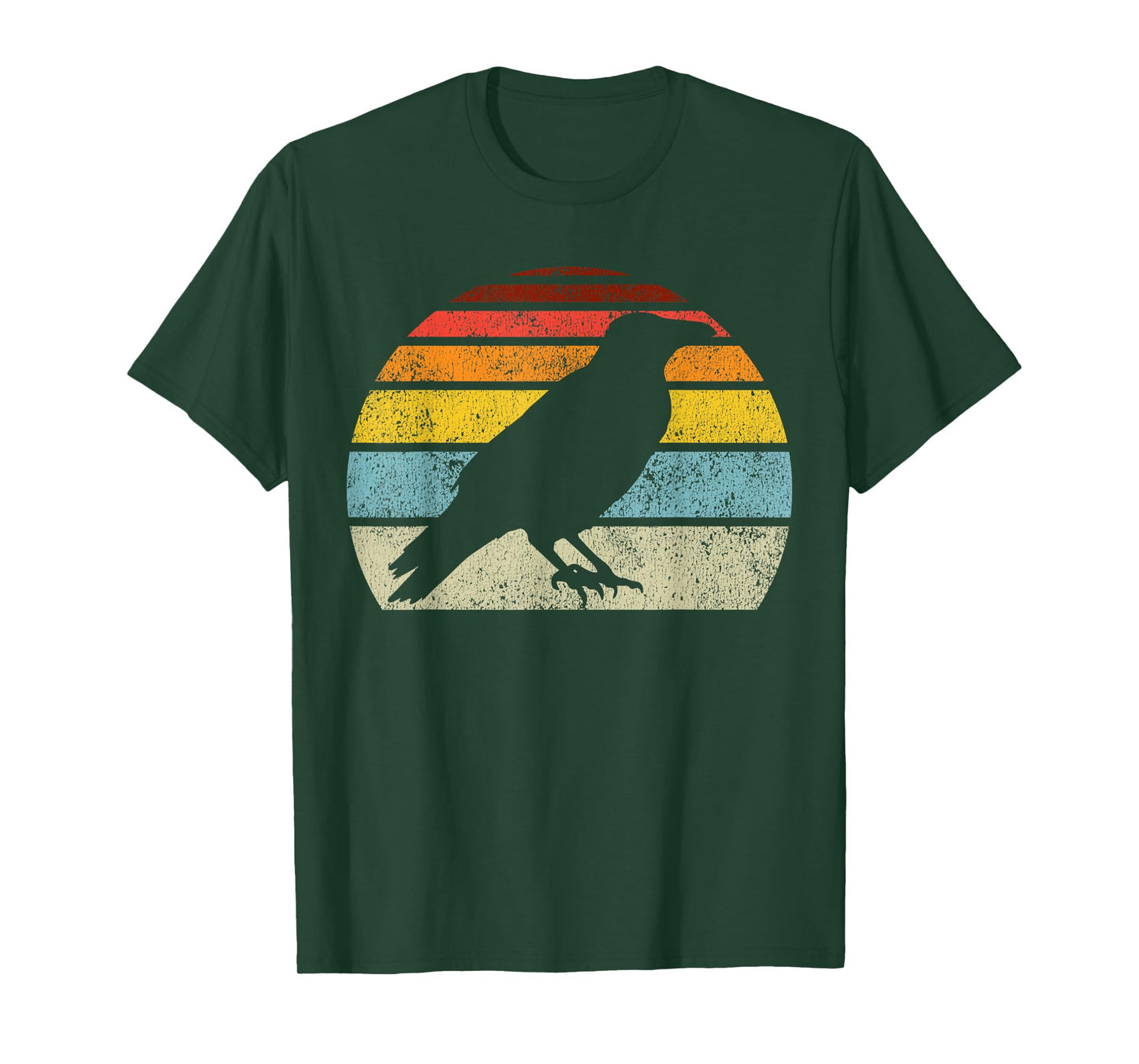 Crow Vintage Raven Gothic Retro Bird Lover Gifts Women Men T-Shirt