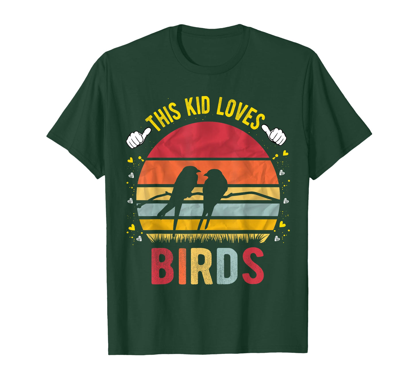This Kid Loves Birds Boys and Girls Bird Gift T-Shirt