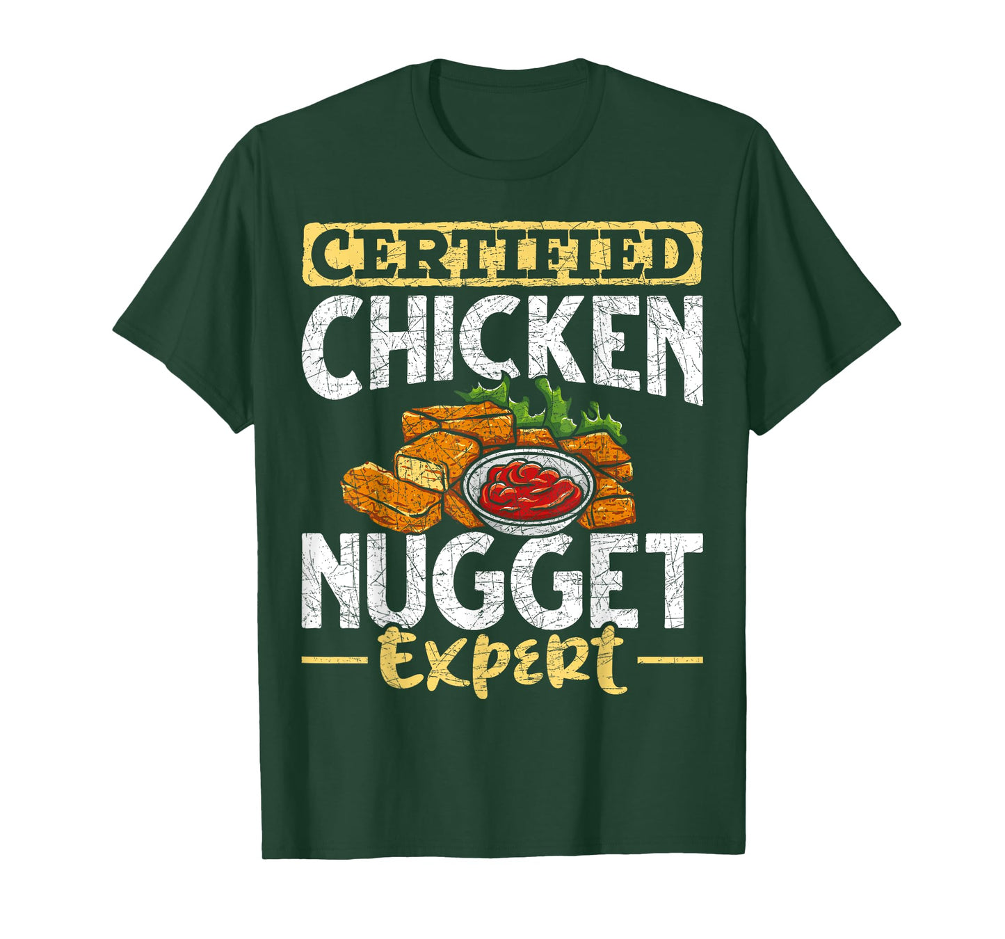 Certified Chicken Nugget Expert Funny Chicken Nugget T-Shirt