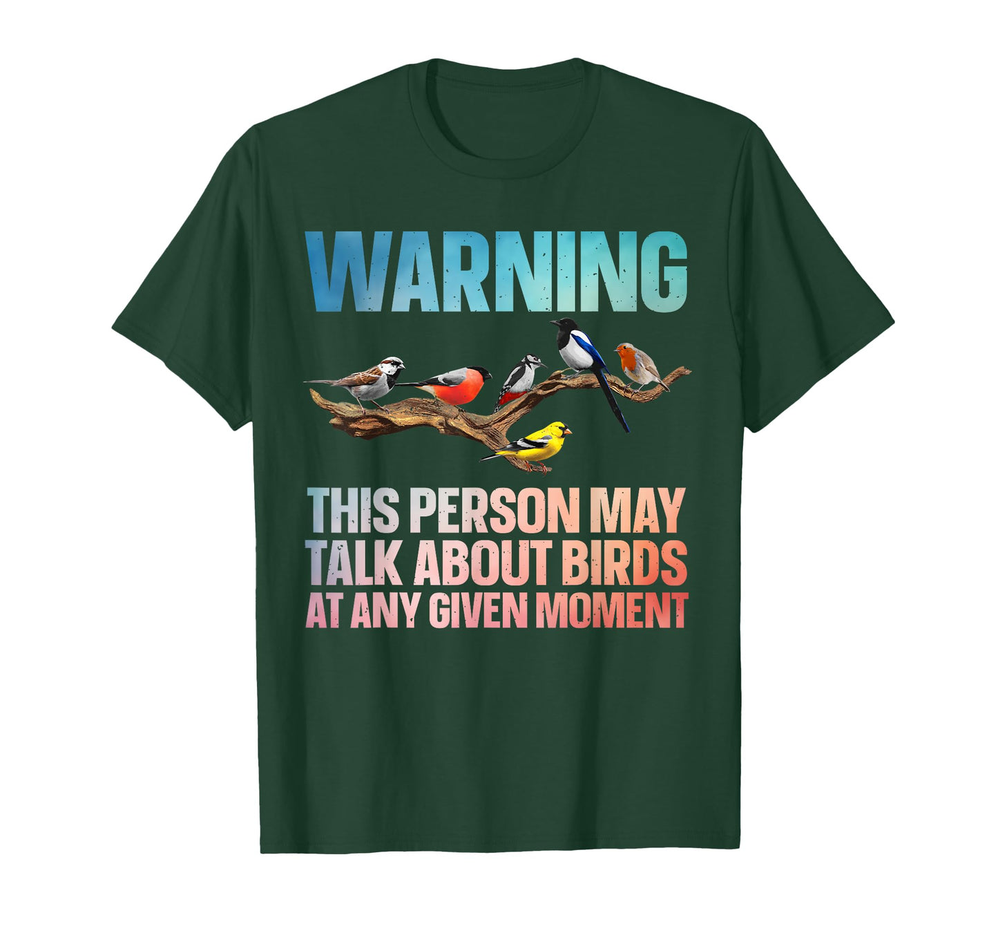 Funny Bird Watching Art For Men Women Bird Watcher Birding T-Shirt