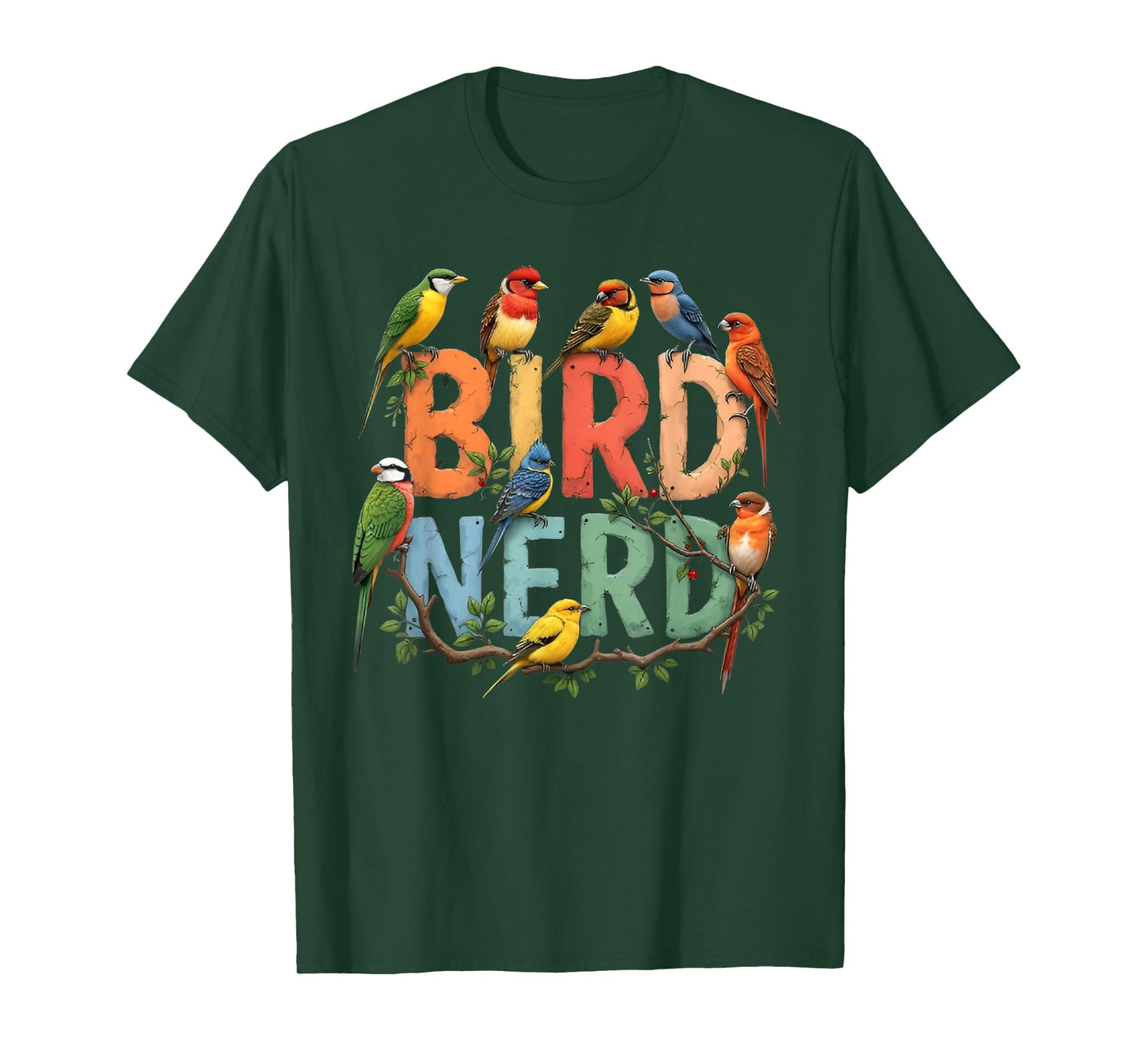 Bird Nerd Funny Bird Watching Birding Bird Lover Watcher T-Shirt