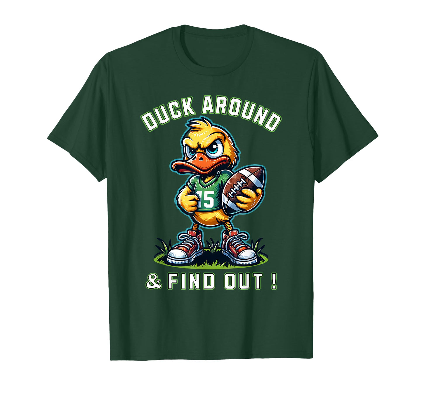 Funny Duck Around & Find Out Duck Lovers Collegiate Style T-Shirt