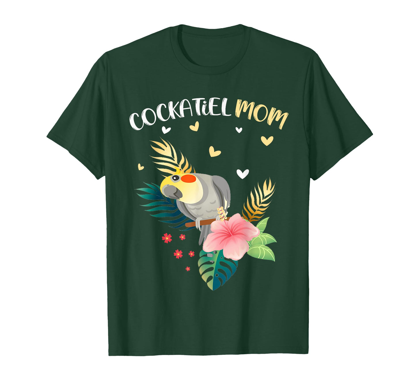 Cockatiel Mom Funny Parrot Owner Bird Lover Women T-Shirt