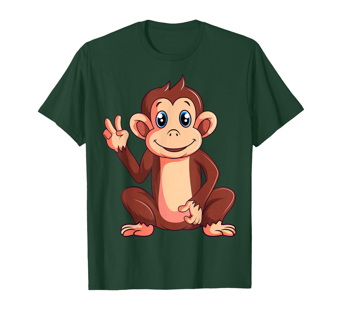 Monkey Lover Kids Boys Girls Women T-Shirt
