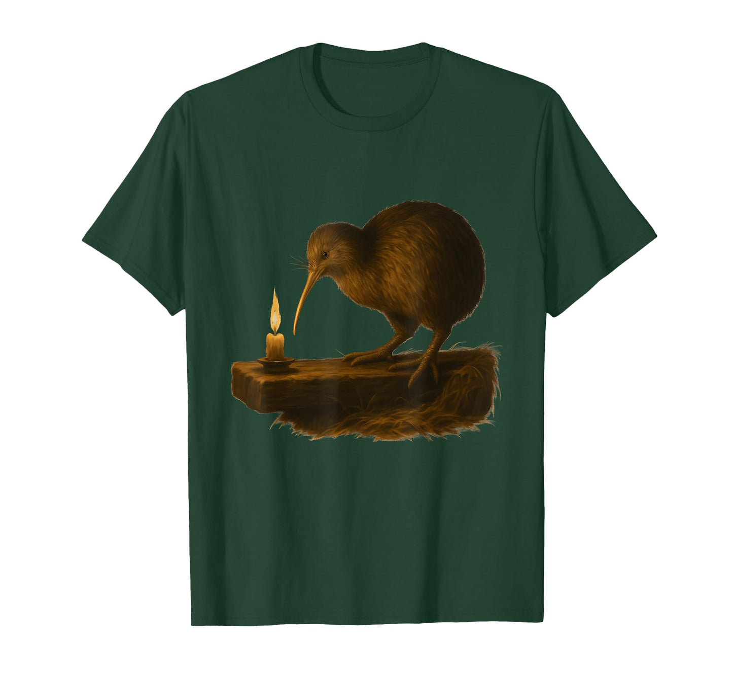 Candlelit Kiwi Night Painting T-Shirt