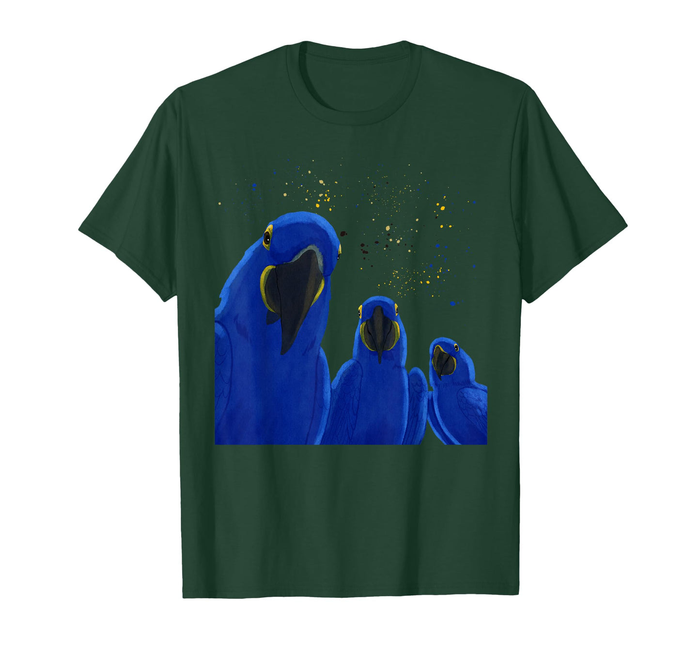 Funny Parrots Birds Hyacinth Macaw T-Shirt