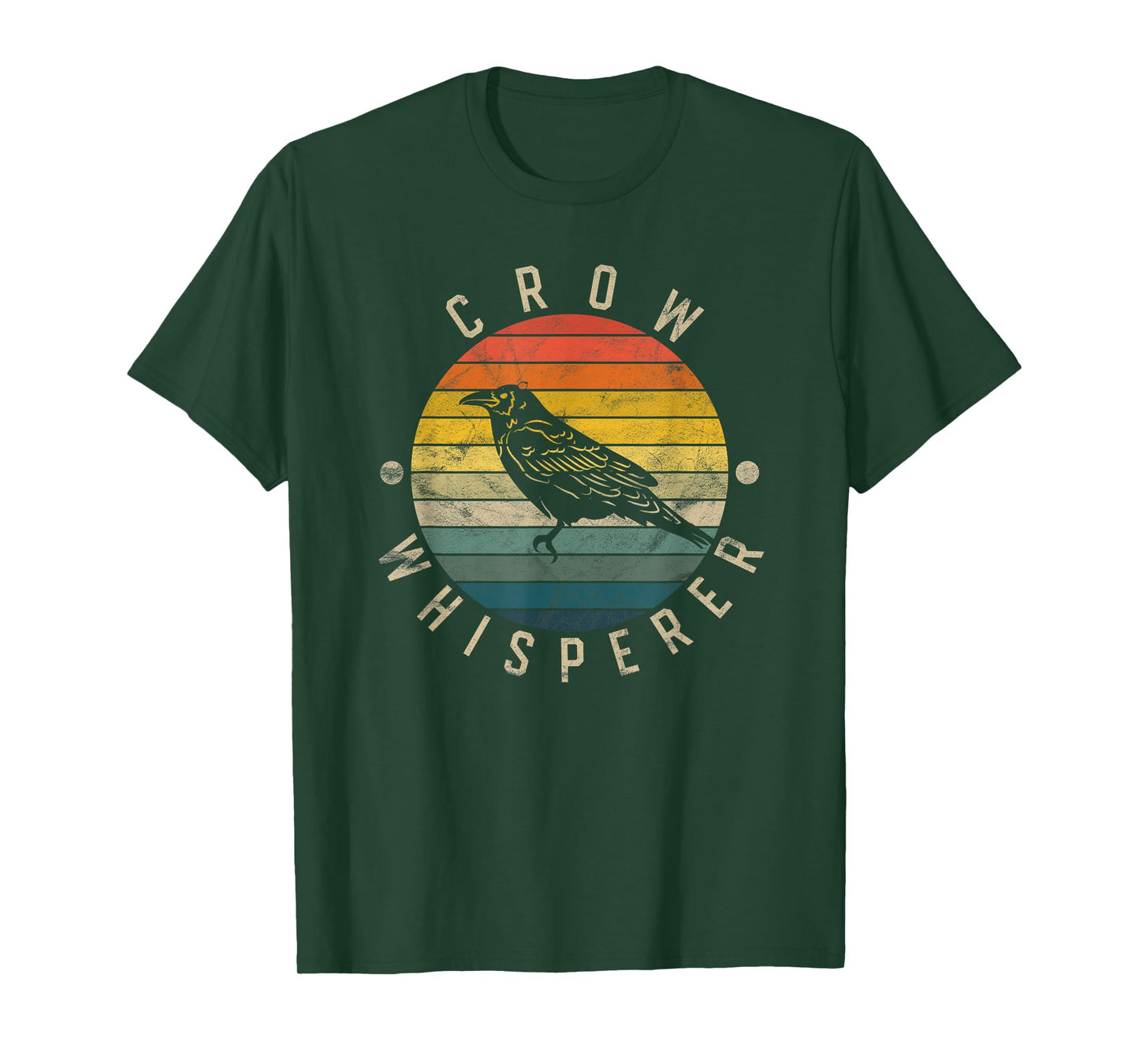 Crow Whisperer Vintage Sunset Cute Raven T-Shirt