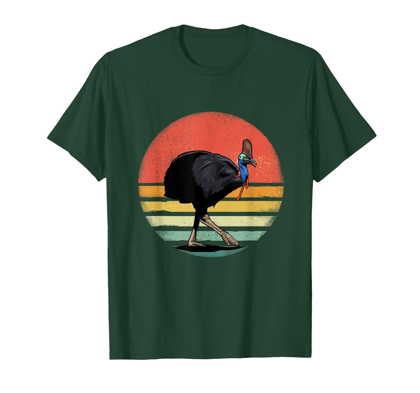 Retro Vintage Cassowary Bird Animal Bird Lover Bird Watcher T-Shirt