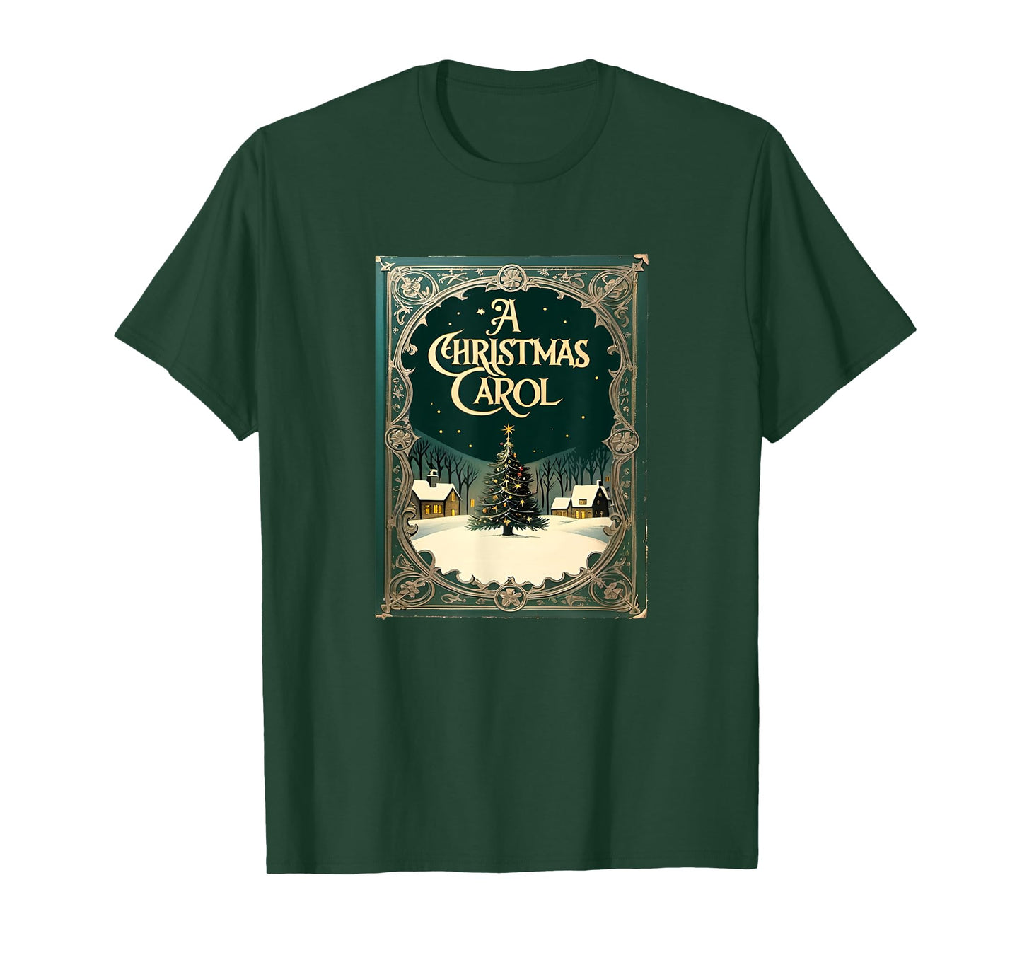 Famous X-Mas T-Shirt: A Christmas Carol by Charles Dickens - Unisex Adult Black Short Sleeve Crew Neck Classic T-Shirt - Holiday, Christmas, Storytelling, Readers, Families