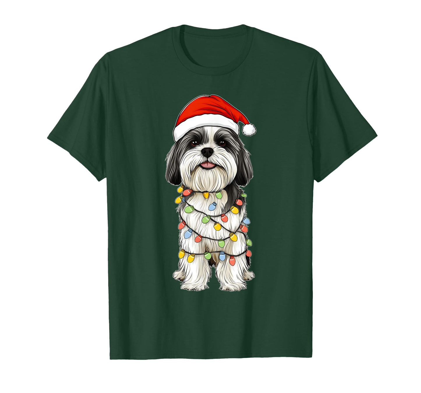 Havanese Dog Christmas Hat Xmas Men Women Kids T-Shirt