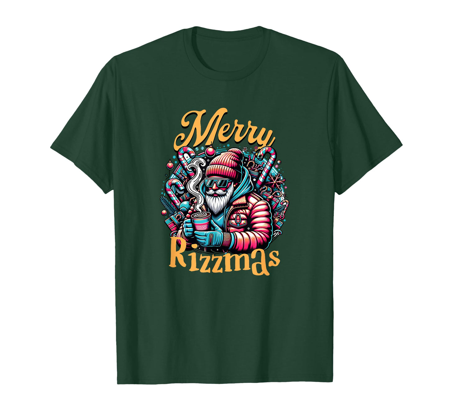 Merry Rizzmas, viral influencer skibidi christams brain rot T-Shirt