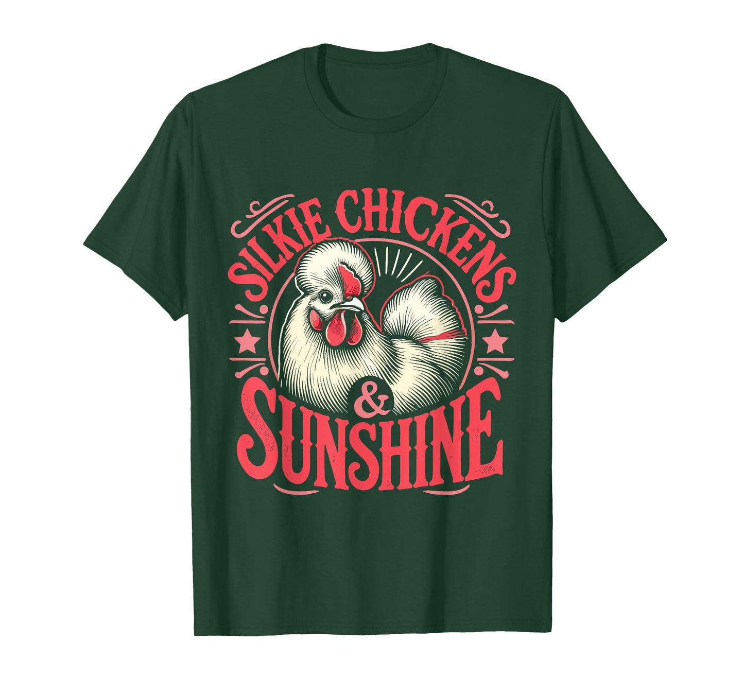 Silkie Chickens & Sunshine T-Shirt