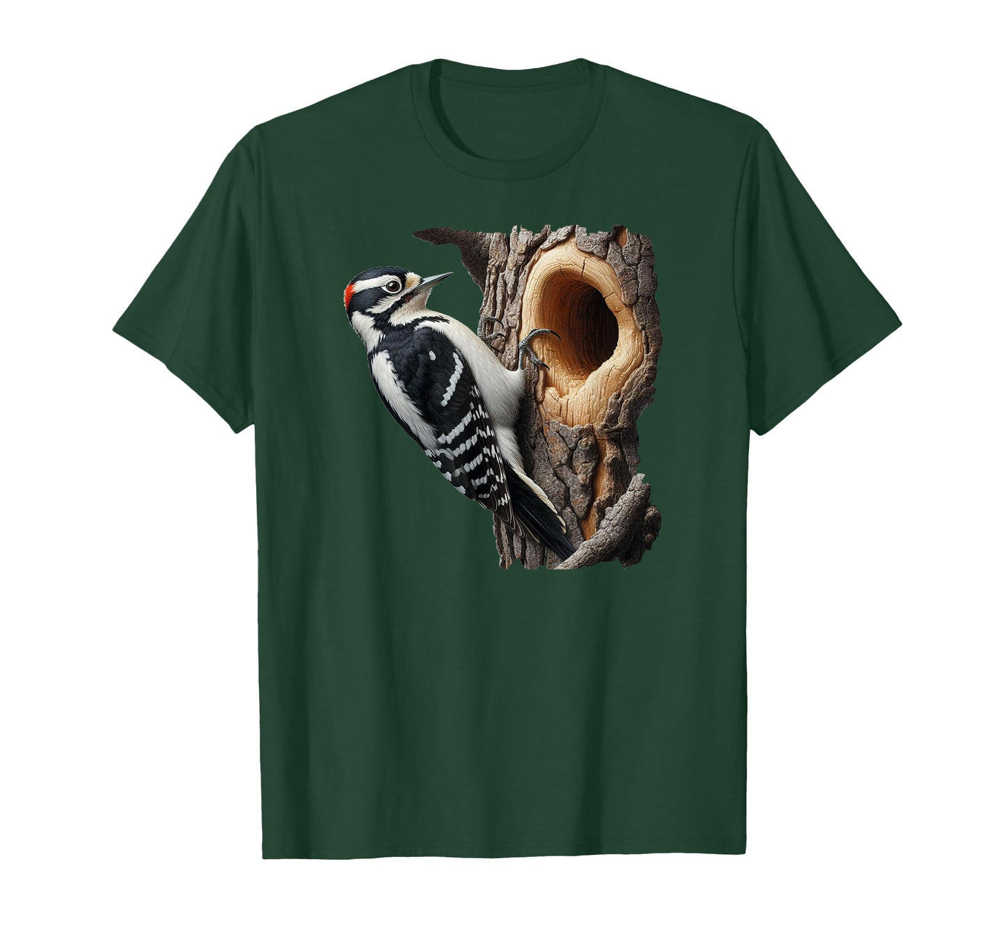 Bird Series. Downy Woodpecker. T-Shirt