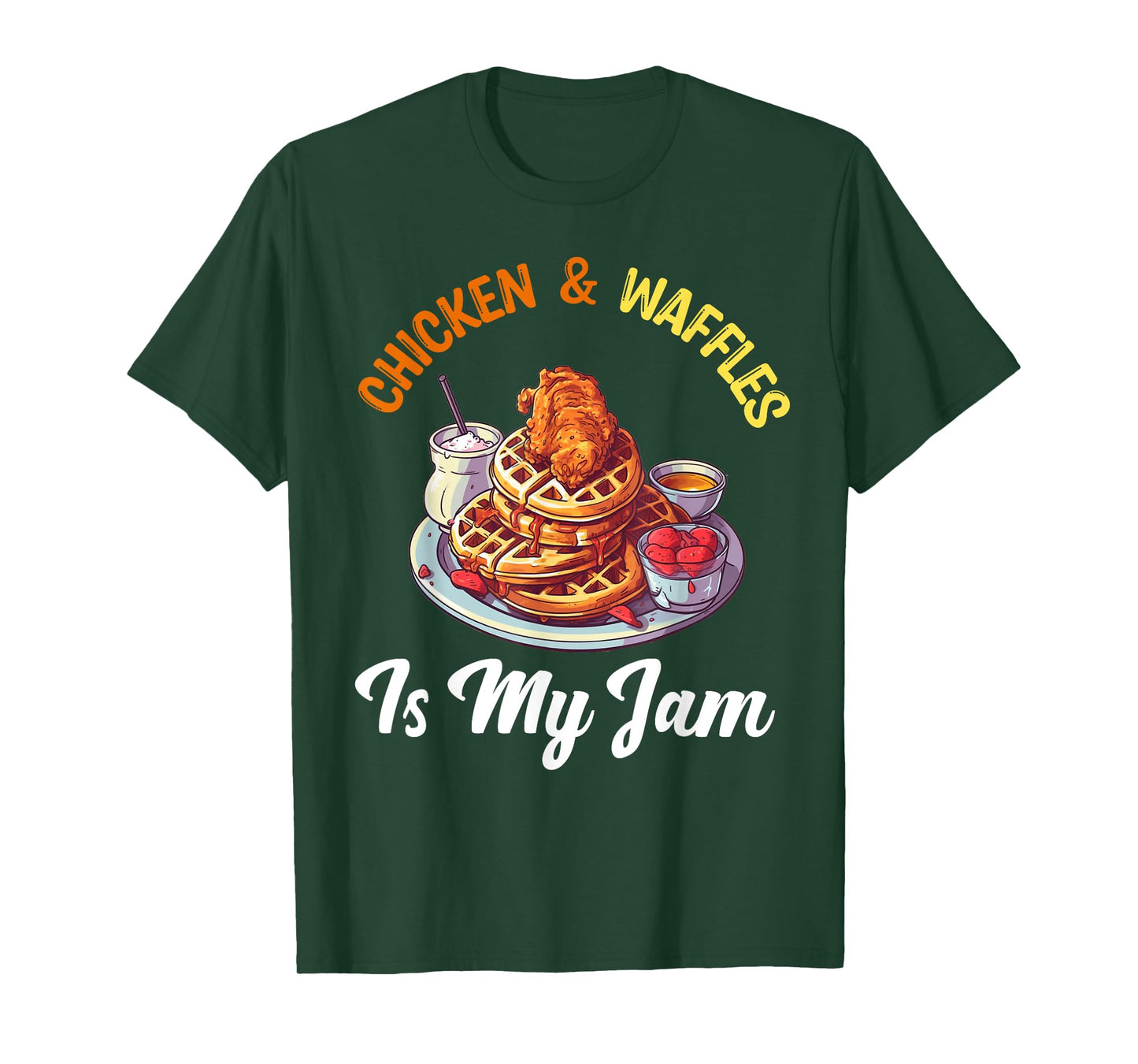 Chicken and Waffles Fried Chicken Wings Lover Food Junkie T-Shirt