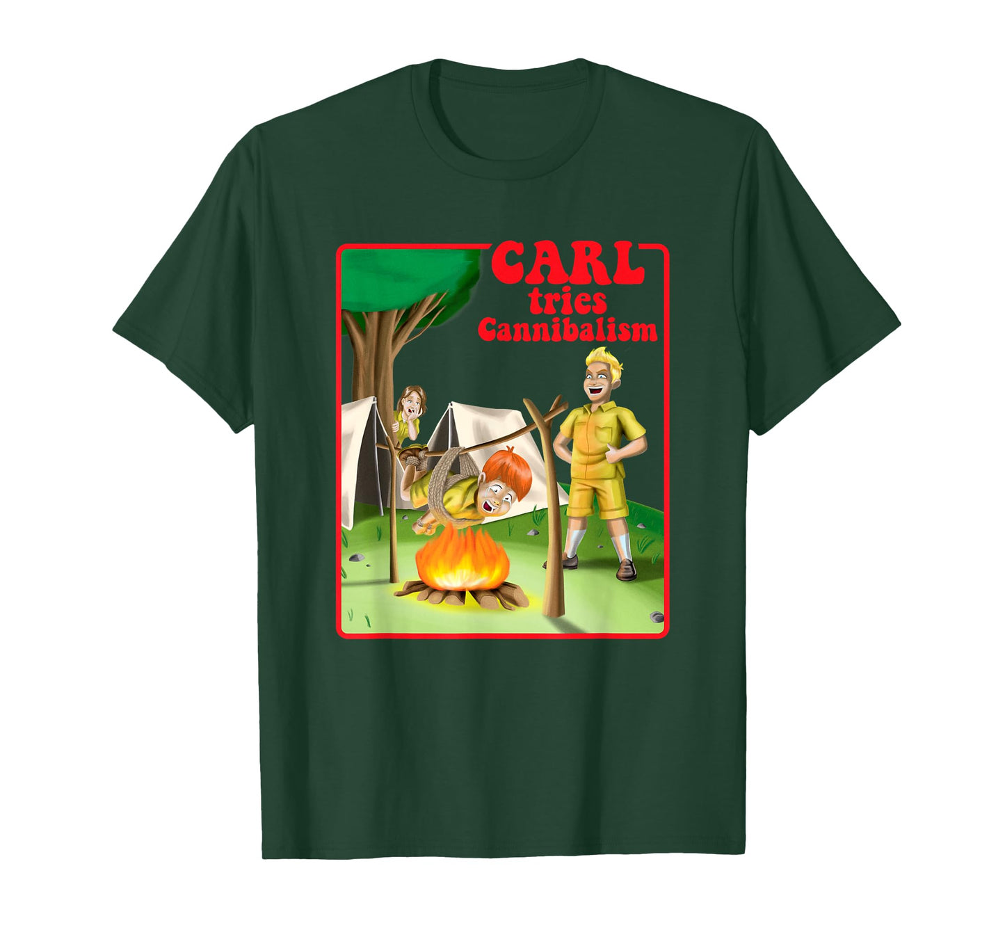 Carl Tries Cannibalism - Cute Horror Shirt - Funny Horror T-Shirt