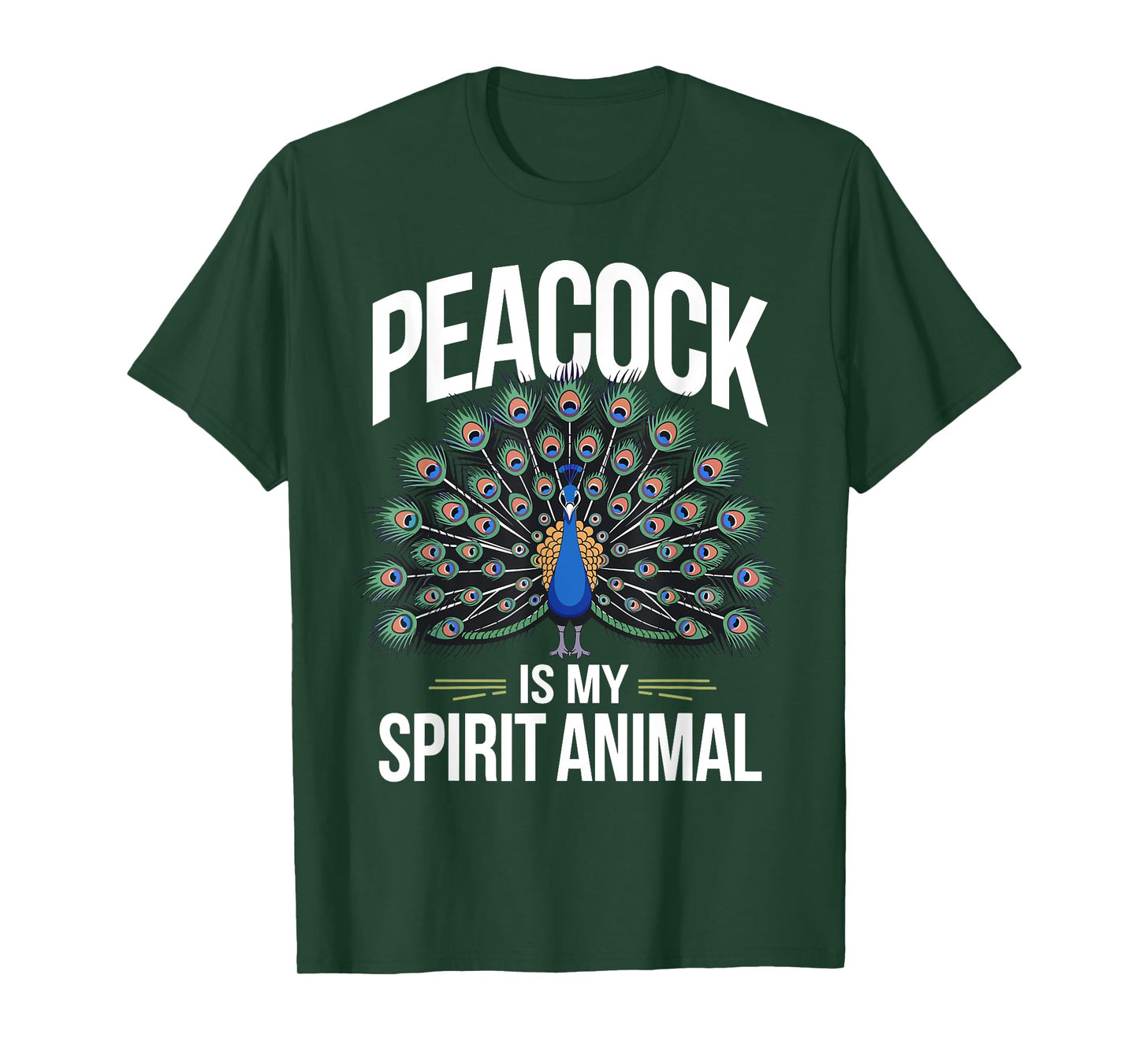 Funny Peacock Art For Men Women Adult Feather Peacock Lover T-Shirt