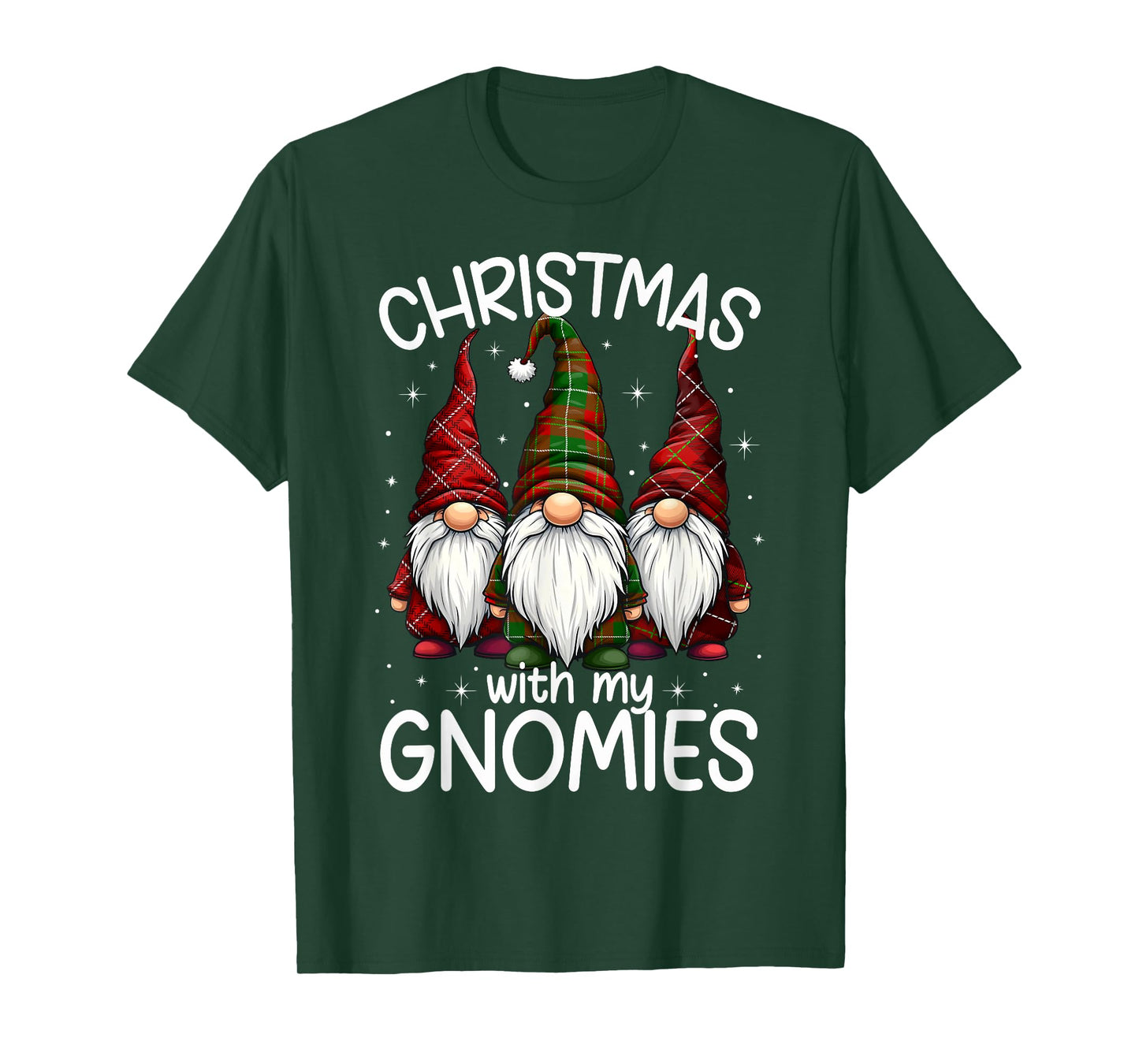 Christmas With My Gnomies Xmas Family Gnome Winter Holiday T-Shirt
