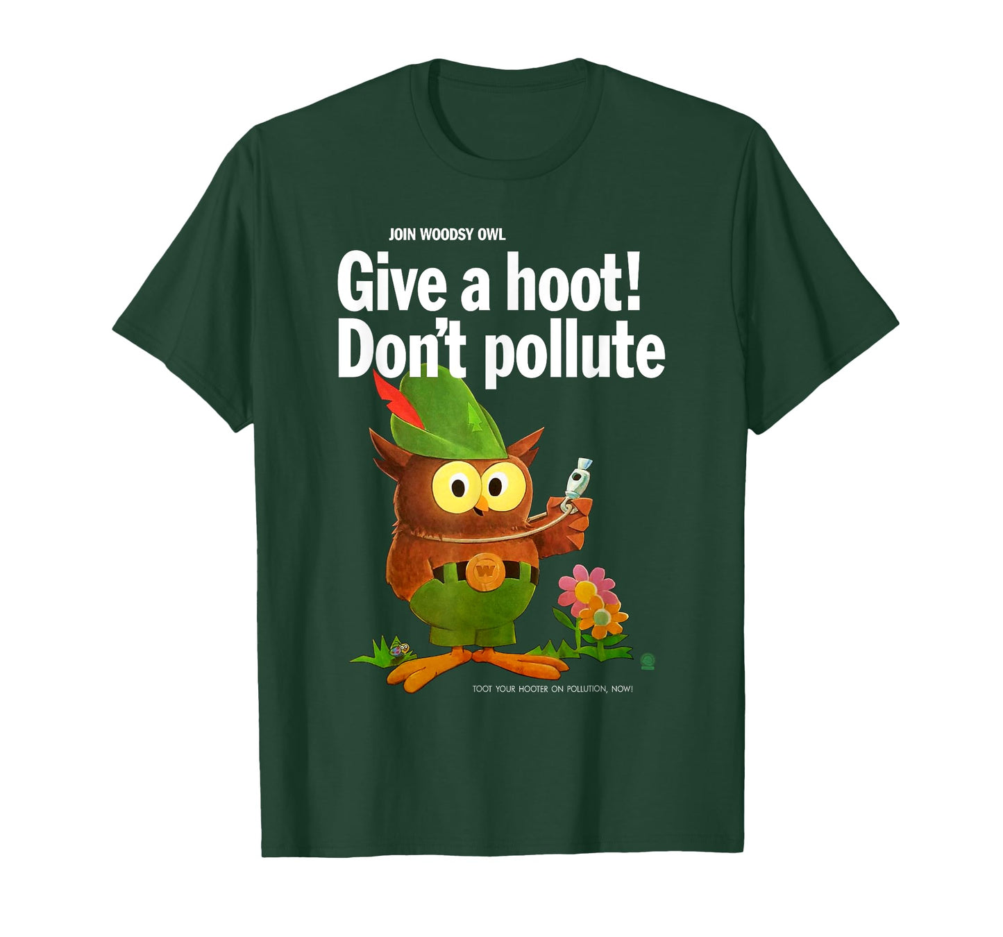 Woodsy Owl Retro Give a Hoot Don't Pollute T-Shirt