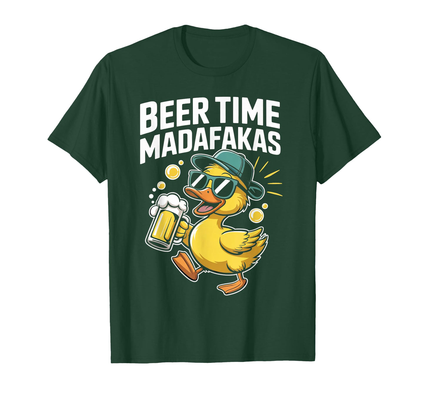 beer time madafakas Funny ducks T-Shirt