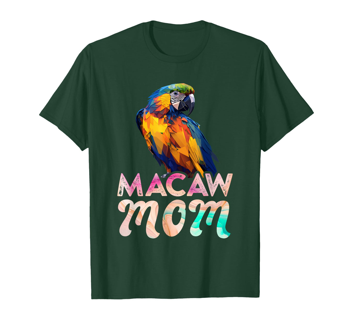 Macaw Mom Macaws Mommy Bird Lovers Women Parrot Owners T-Shirt