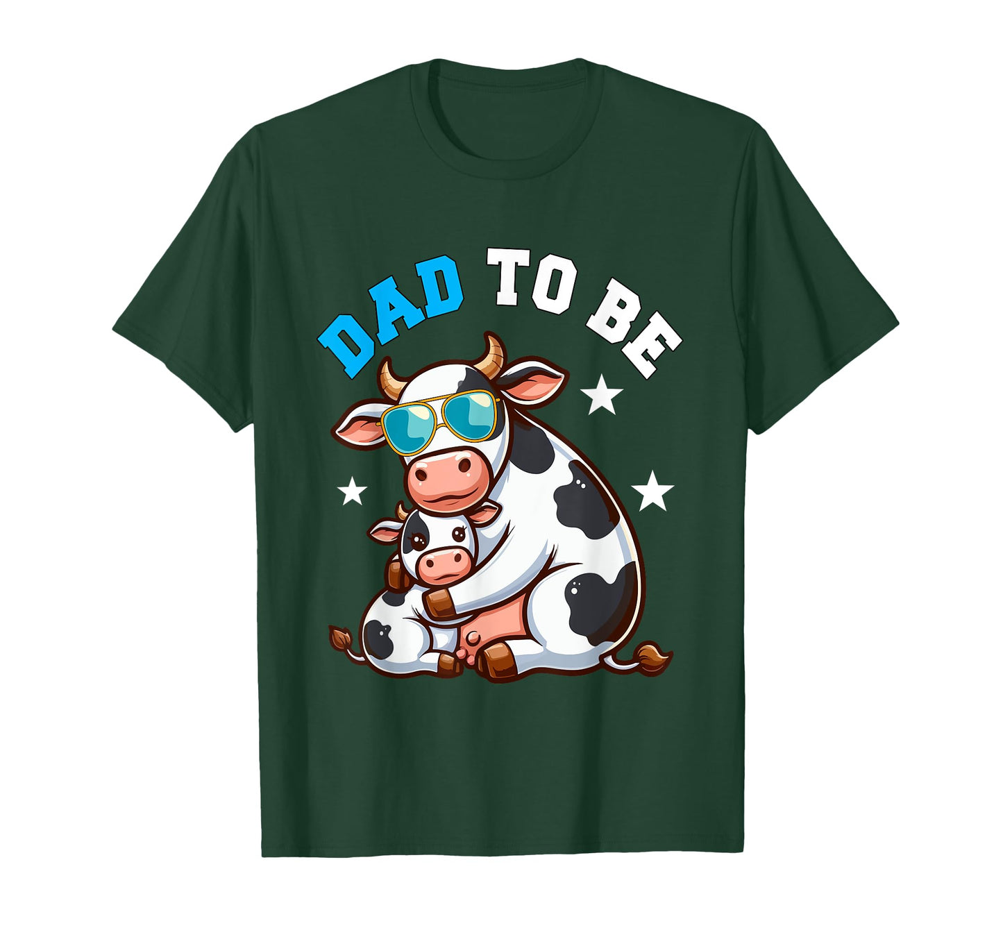 Dad To Be Costume Cows Pregnancy Announcement Family T-Shirt
