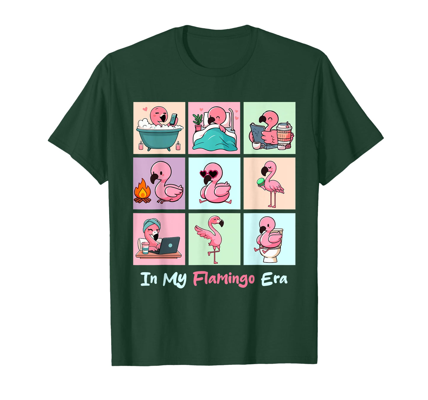 In My Flamingo Era Funny Flamingos Activities Lover Girl T-Shirt