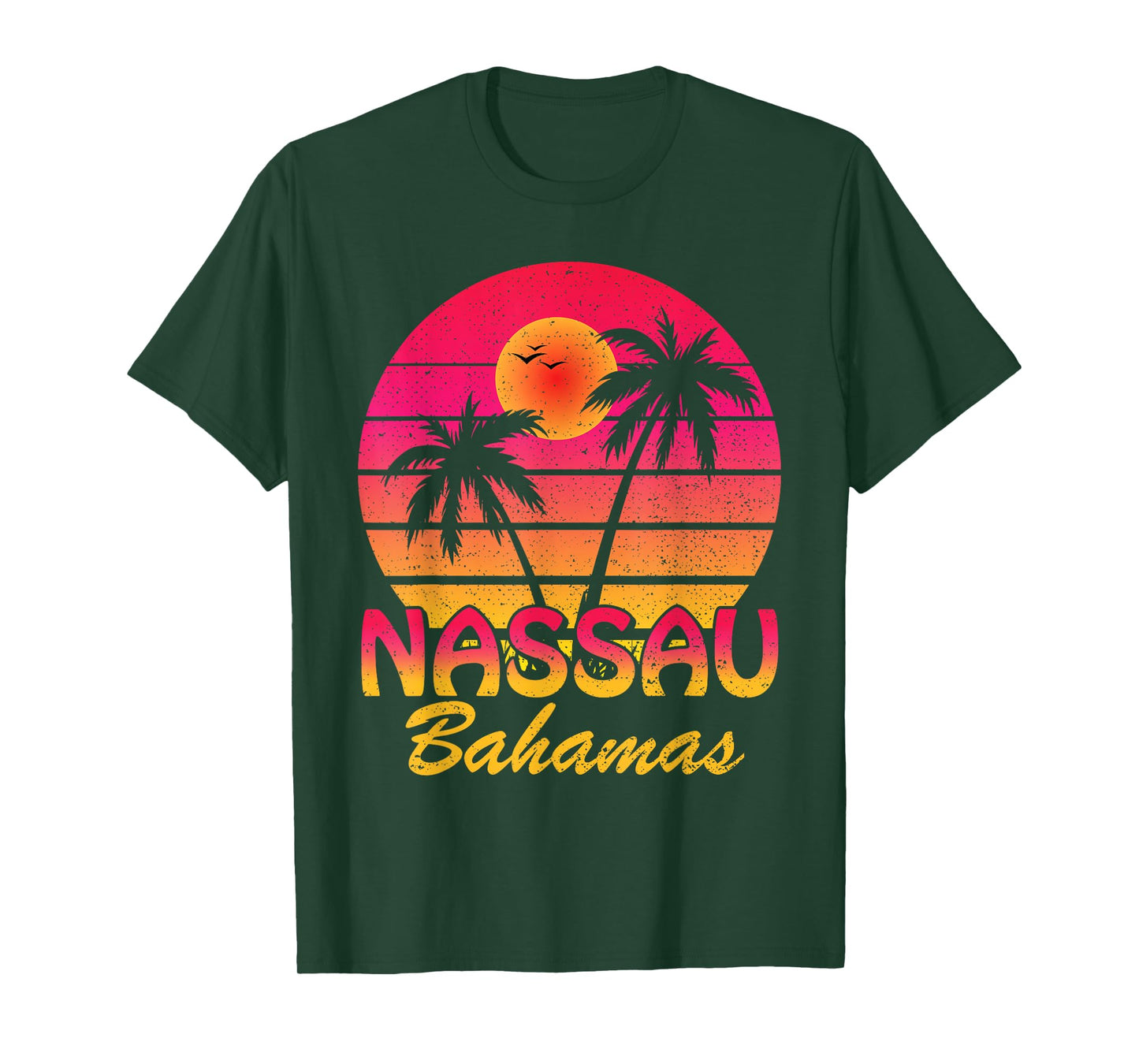 Nassau Bahamas Beach Retro Summer Vibes Family Vacation T-Shirt