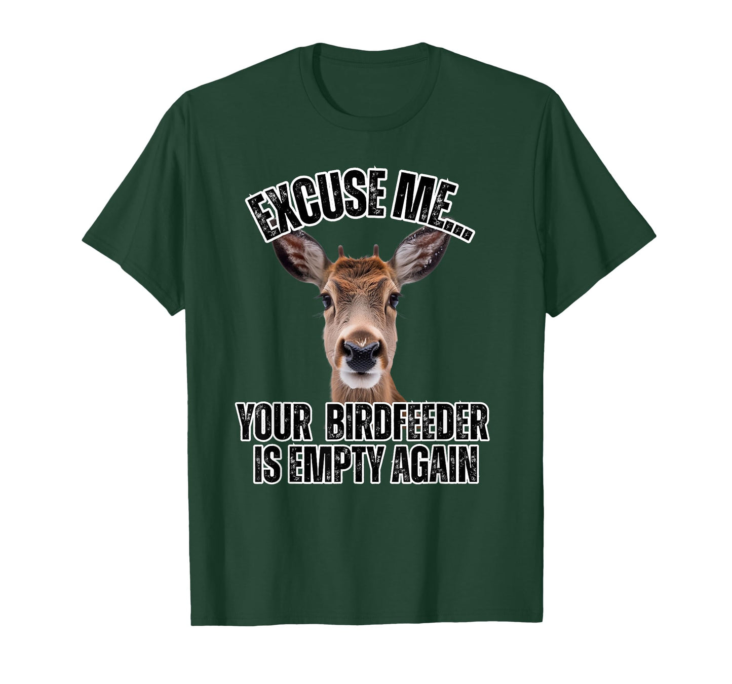 Funny Adorable Deer Bird Feeder Empty Wildlife T-Shirt