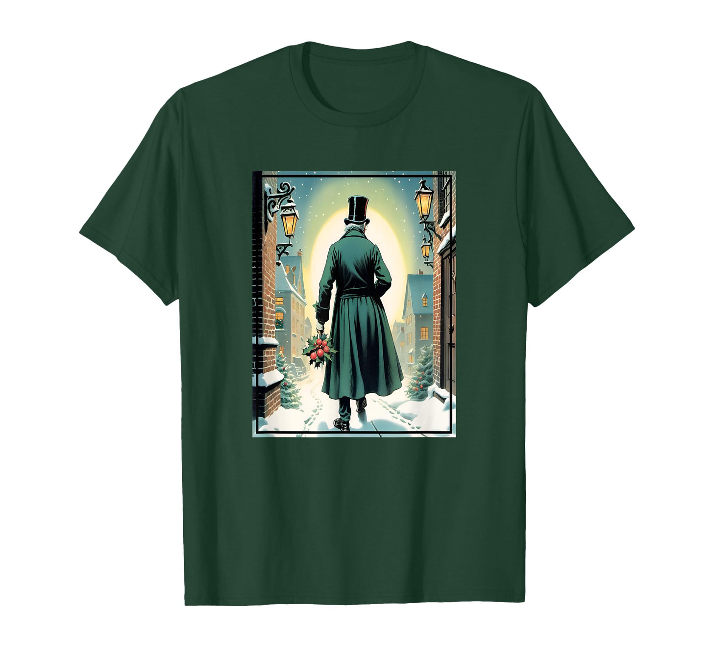 Charles Dickens Christmas Classic Book Ebeneezer Scrooge T-Shirt, Unisex-Adults, Kids, Black, Small, Short Sleeve, T-Shirt