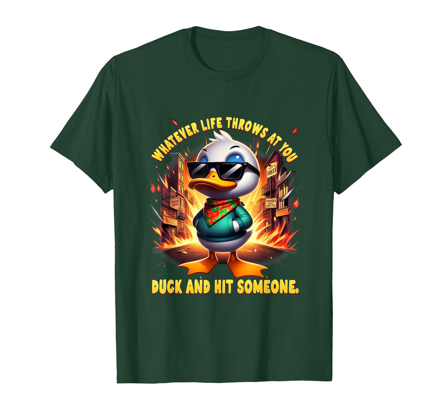 Funny Joke Quote Sarcastic Funny Duck Humor Duck Meme T-Shirt