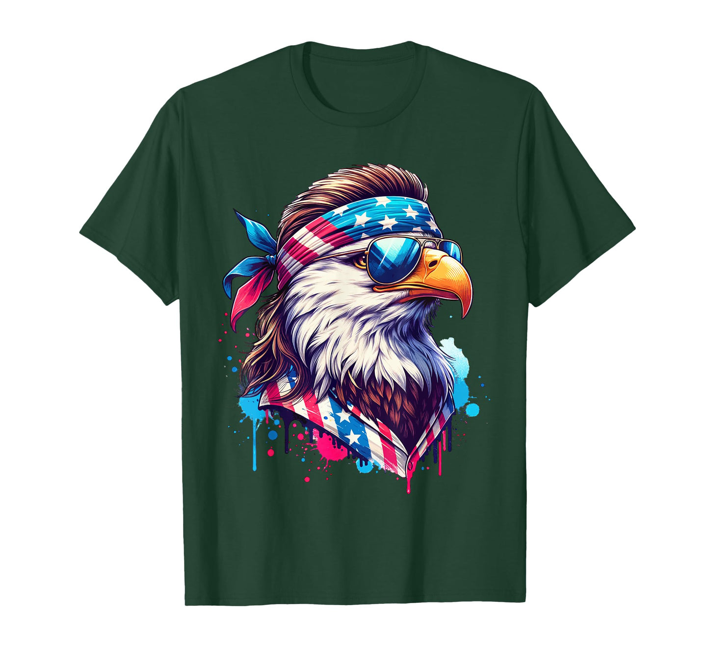 4th of July Patriotic Funny Eagle July 4th USA Murica T-Shirt