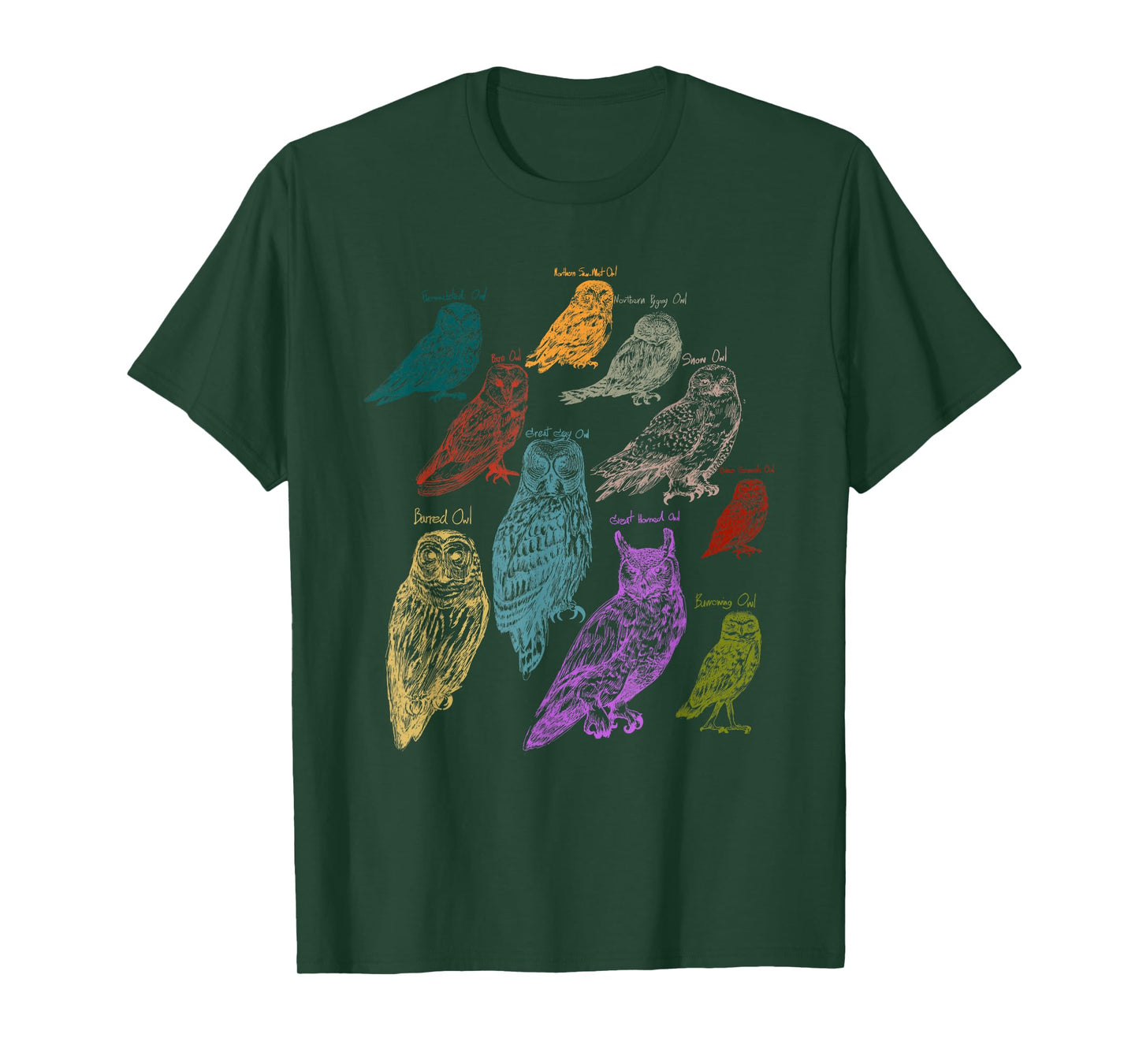 Forest Owl Breed Ornithologist Gift Owl T-Shirt