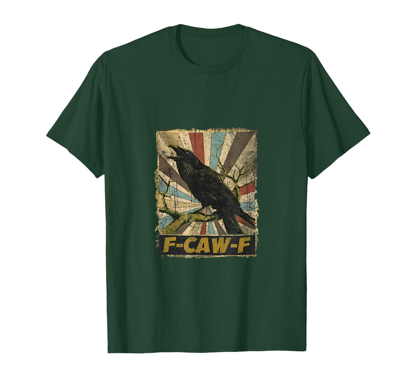 Funny F Caw F Raven Bird Saying Graphic F-Caw-F Crow T-Shirt
