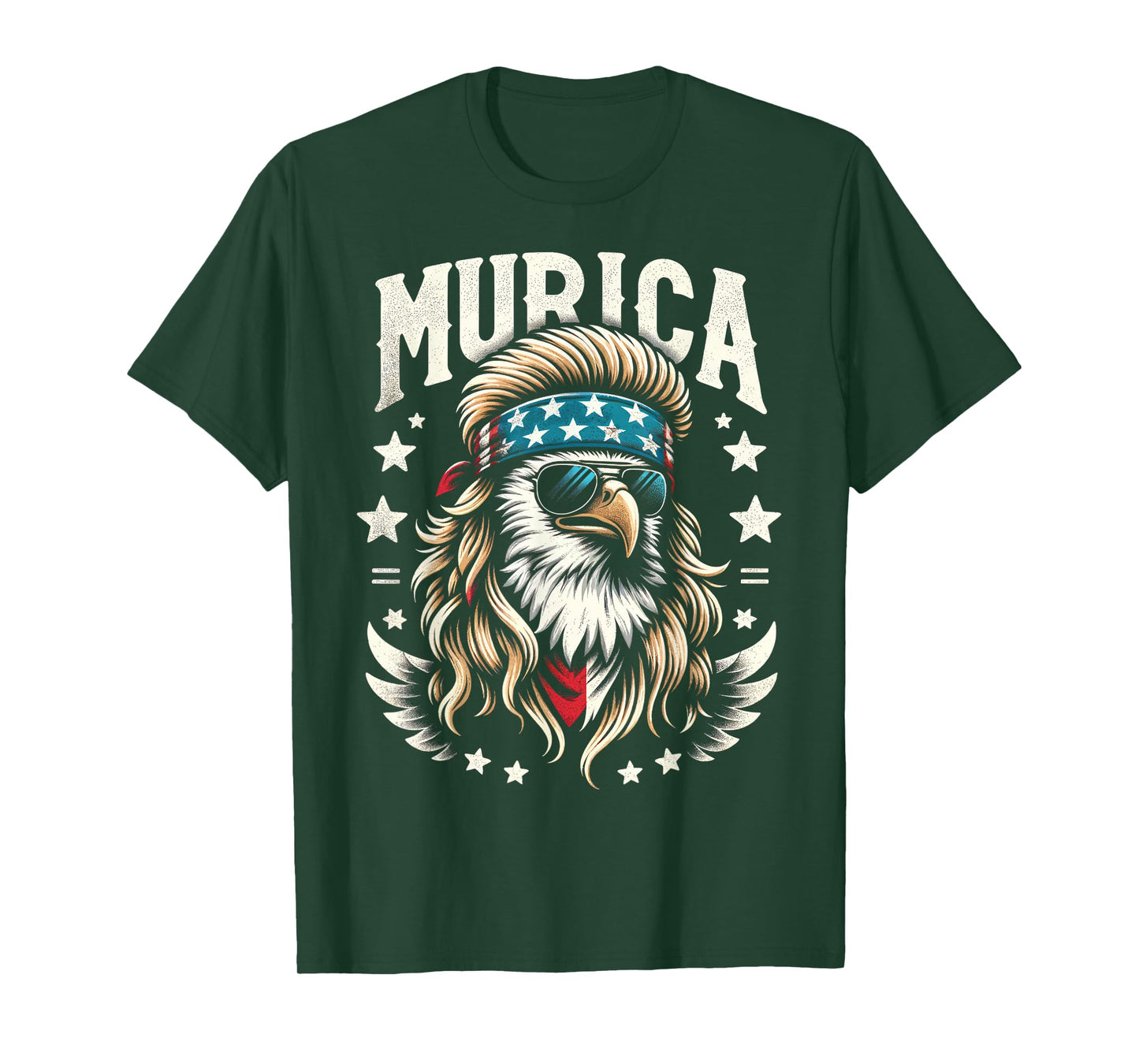 4th of July Patriotic Funny Eagle July 4th USA Murica Women Kids Men T-Shirt