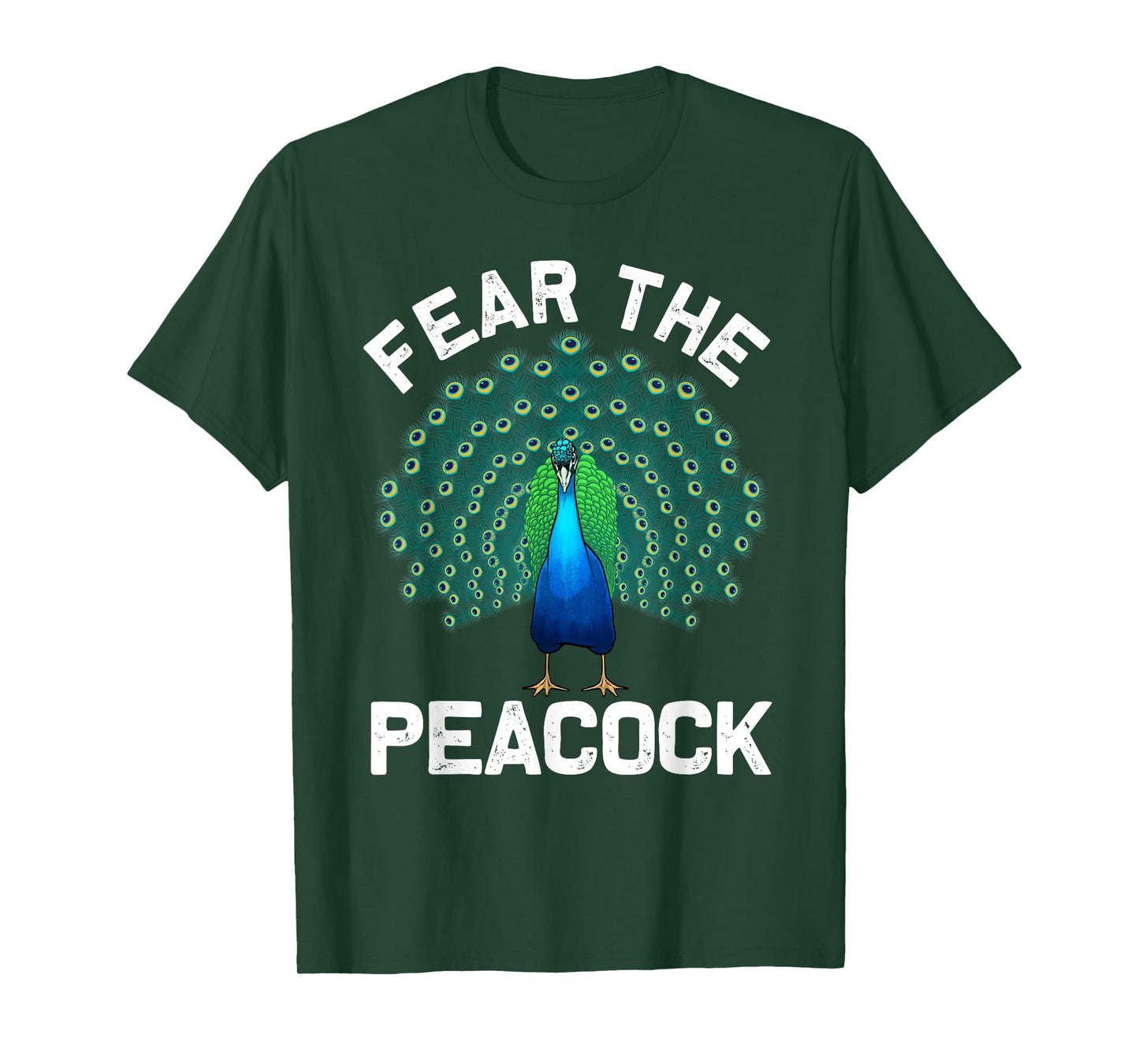 Funny Peacock Art For Men Women Colorful Peacock Bird Lover T-Shirt