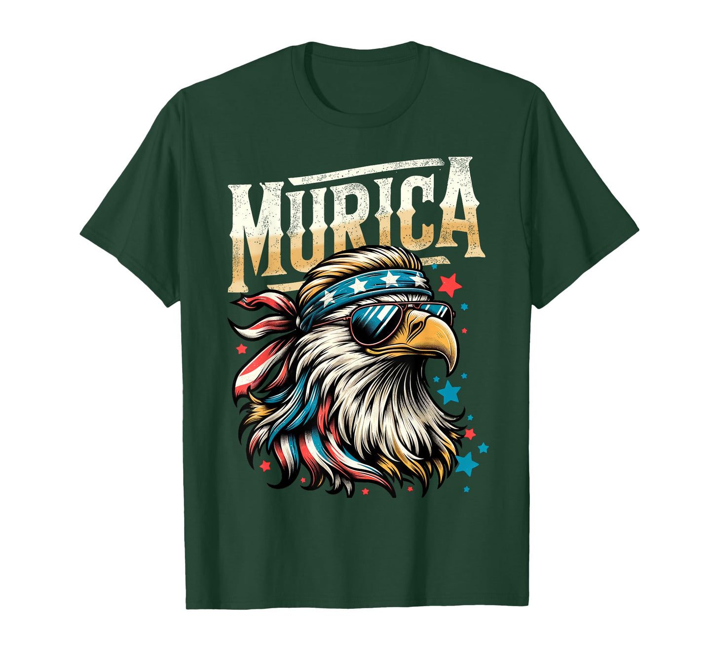 4th of July Patriotic Funny Eagle July 4th USA Murica T-Shirt