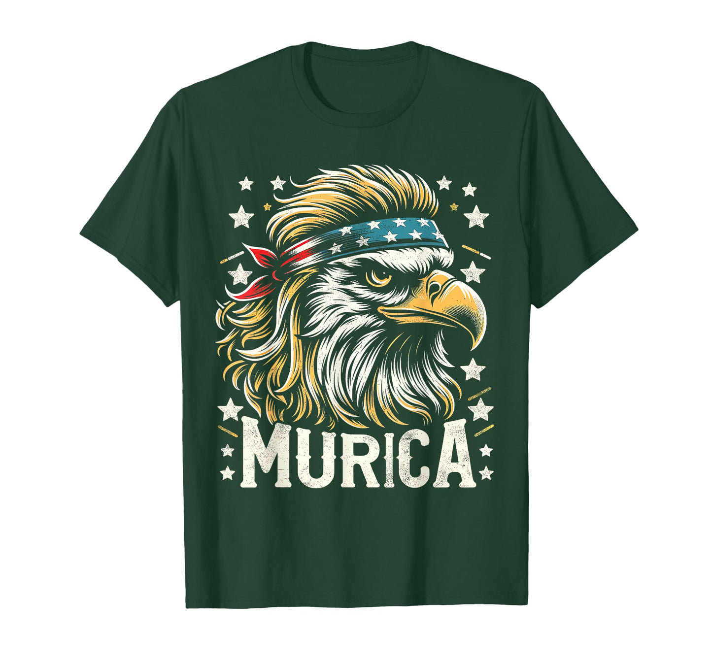 4th of July Patriotic Funny Eagle July 4th USA Murica T-Shirt