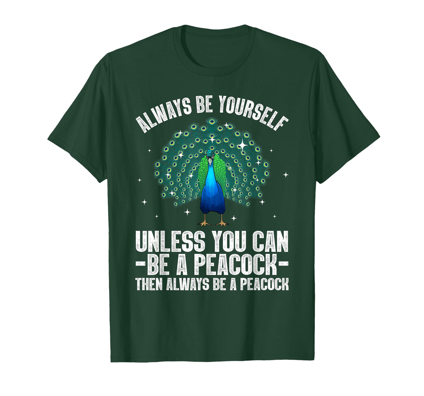 Cool Peacock Design For Men Women Kids Bird Peacock Lovers T-Shirt