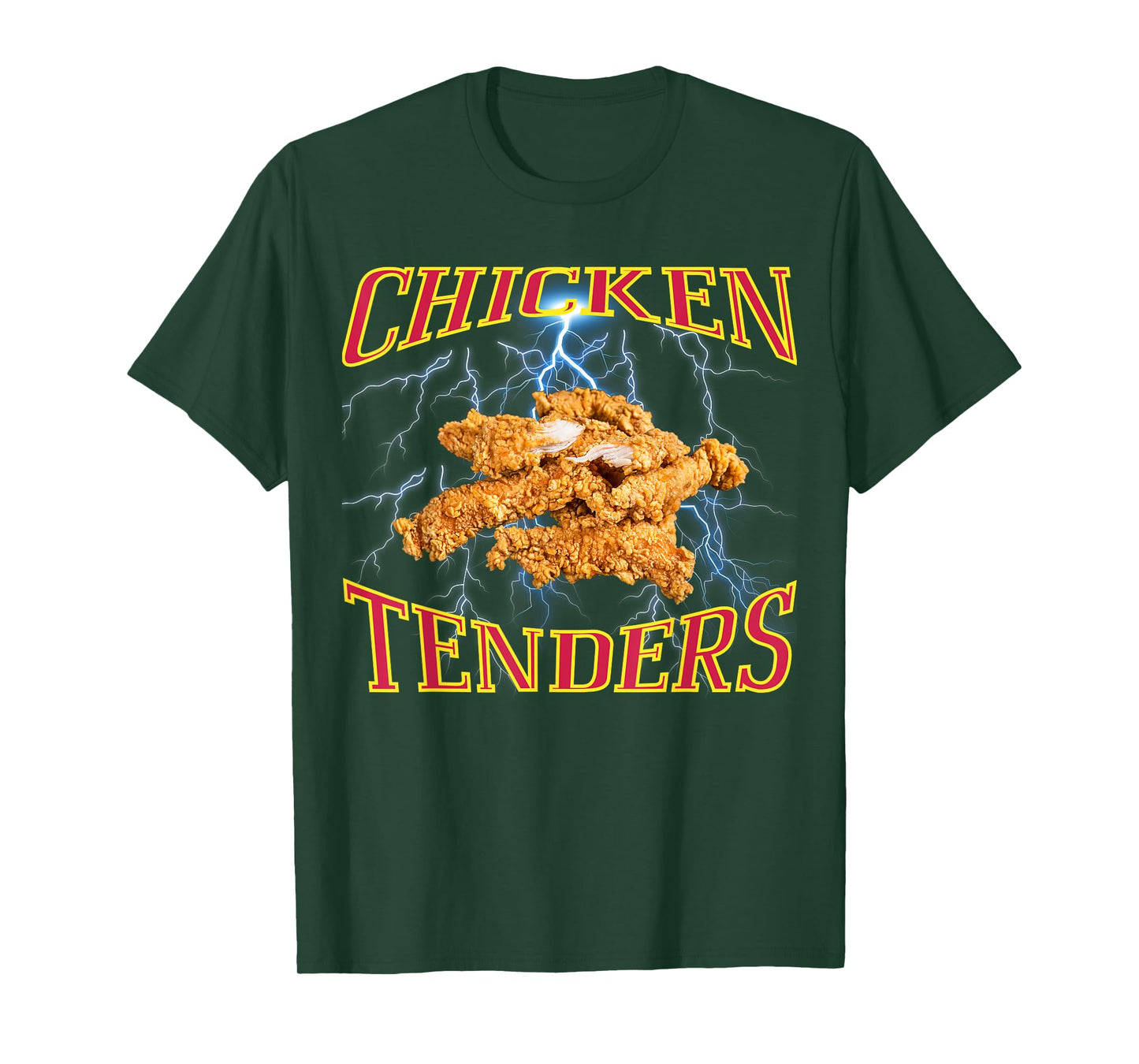 Chicken Tenders Funny Heavy Metal, Rap Bootleg Style Retro T-Shirt