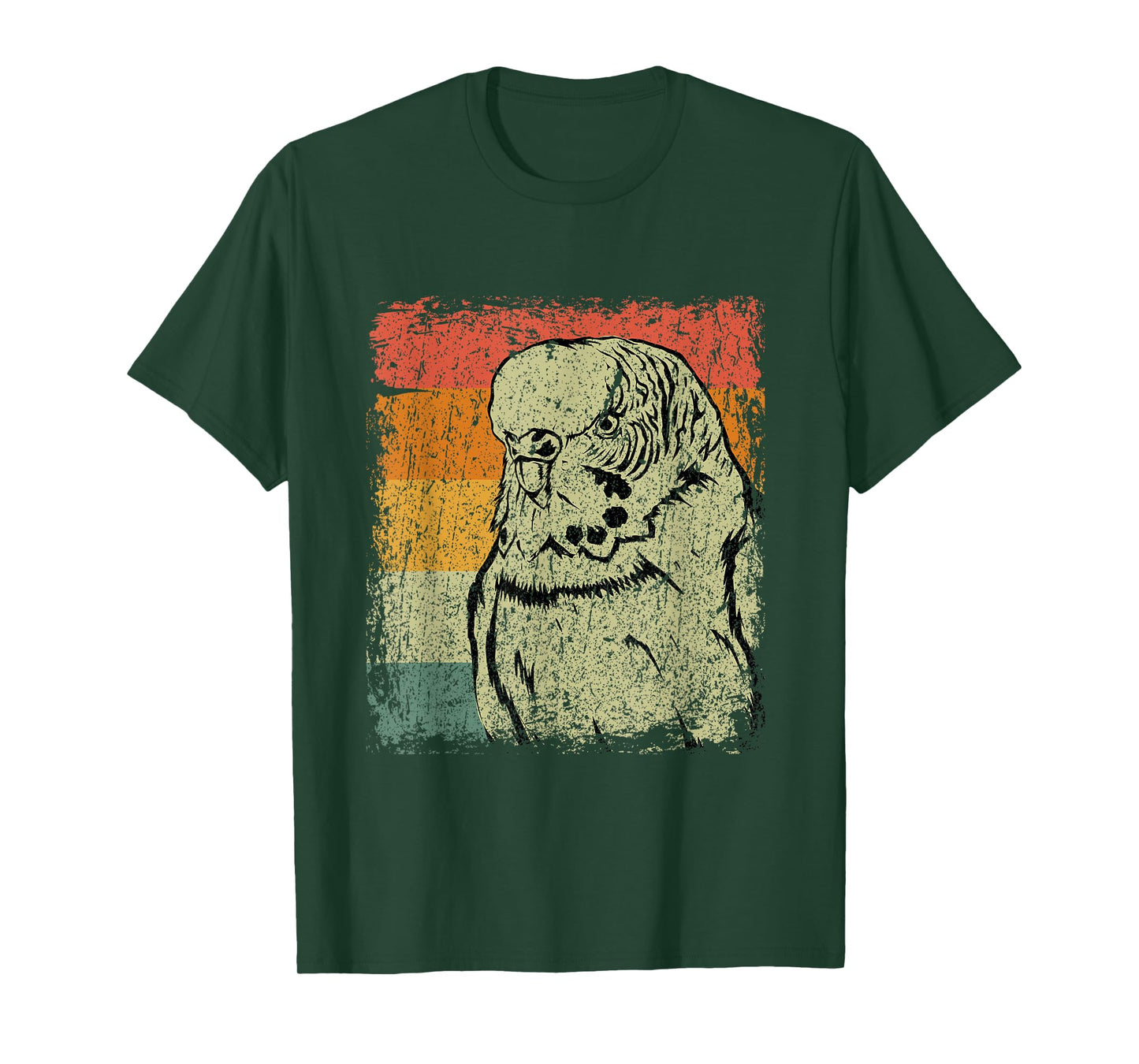 Retro Budgie Gift Vintage Budgie Bird T-Shirt