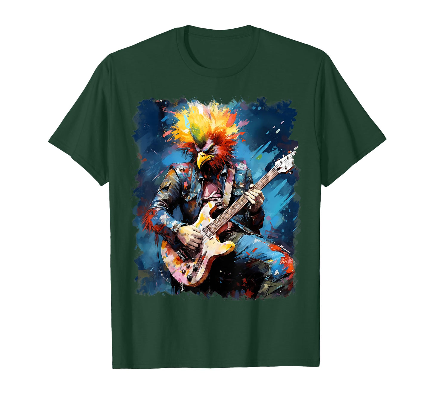 Rock Guitar Chicken Guitarist T-Shirt