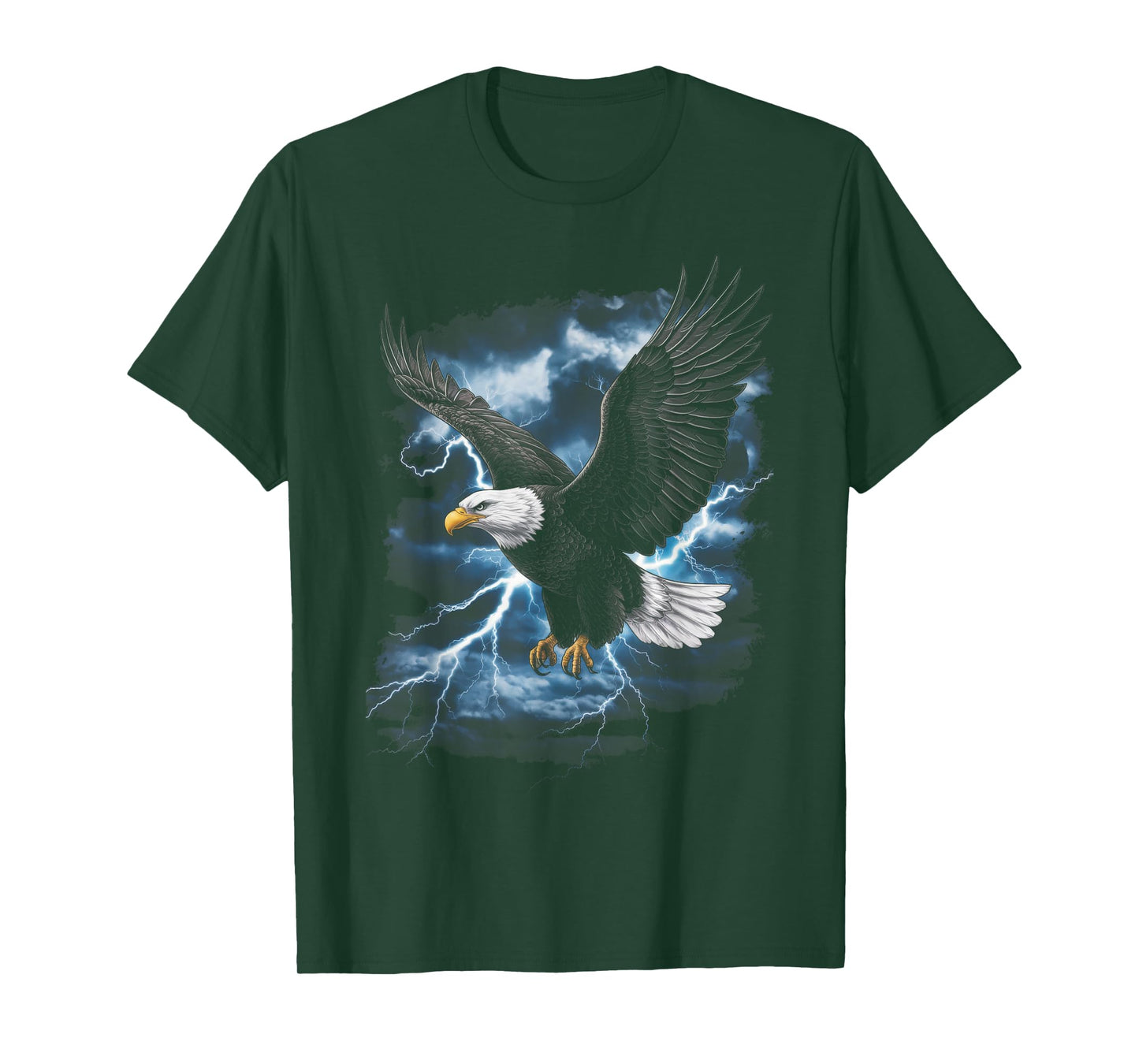 Bald eagle Bird Nature Usa Lightning T-Shirt