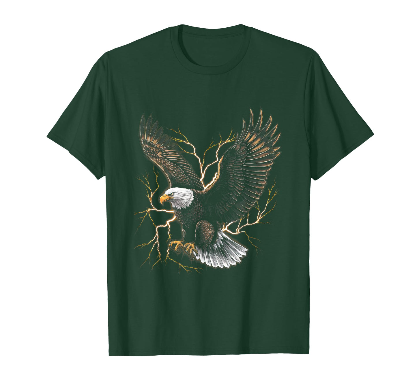 Bald eagle Bird Nature Usa Lightning T-Shirt