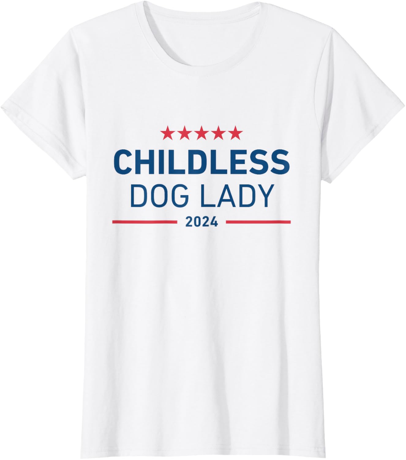 Childless Dog Lady Women Feminist Voting Kamala T-Shirt