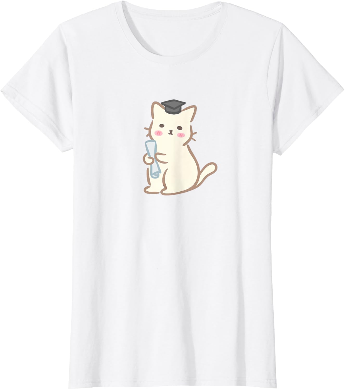 cute cat wearing a graduation cap T-Shirt
