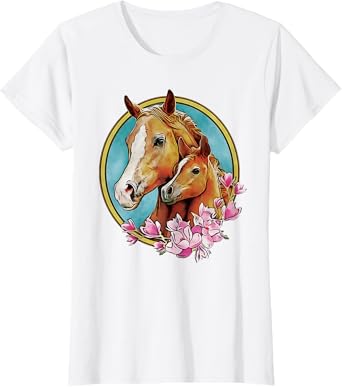Horses Mom Horse lovers Mother Daughter Horse T-Shirt