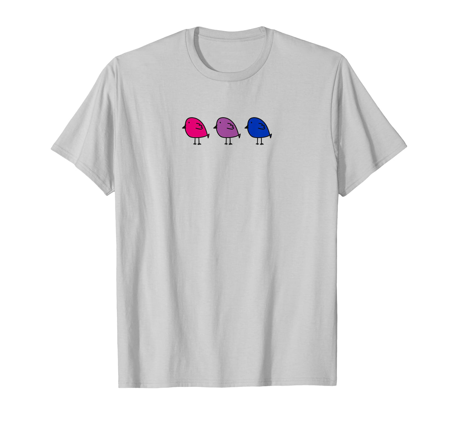 Bisexual Pride Subtle Bi Pride Flag Birds Bi Flag Colors T-Shirt