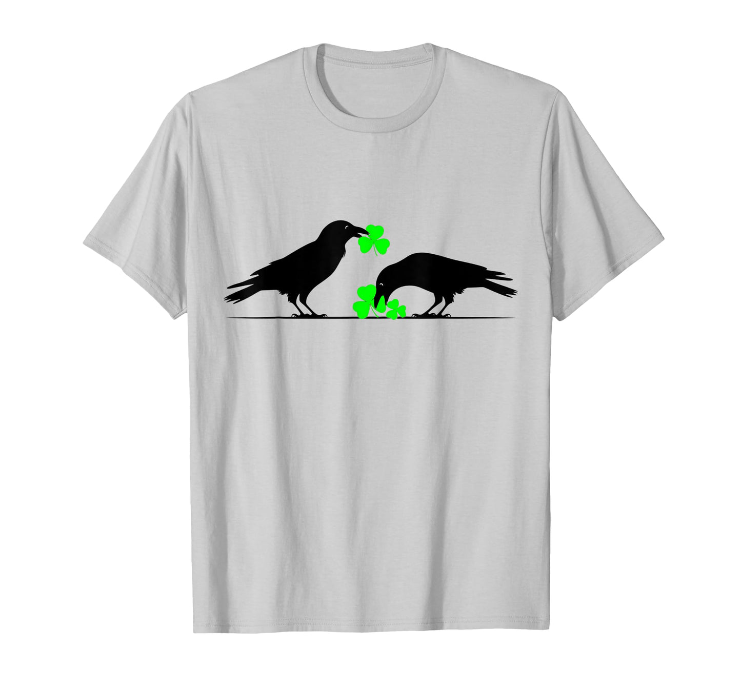 Funny Saint Patrick's Day Shamrock Crows for Bird Lovers T-Shirt